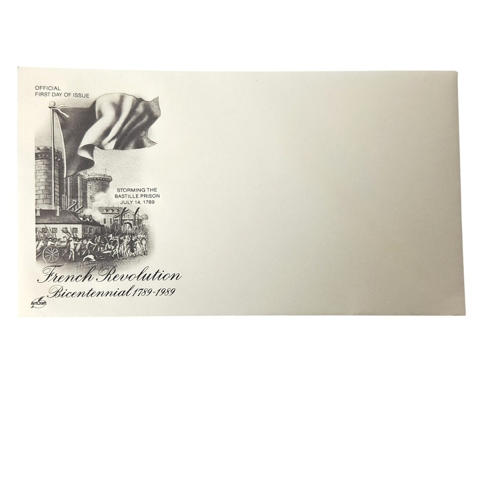 ArtCraft French Revolution Bicentennial 1789-1989 First‎ Day Issue Envelope FDC
